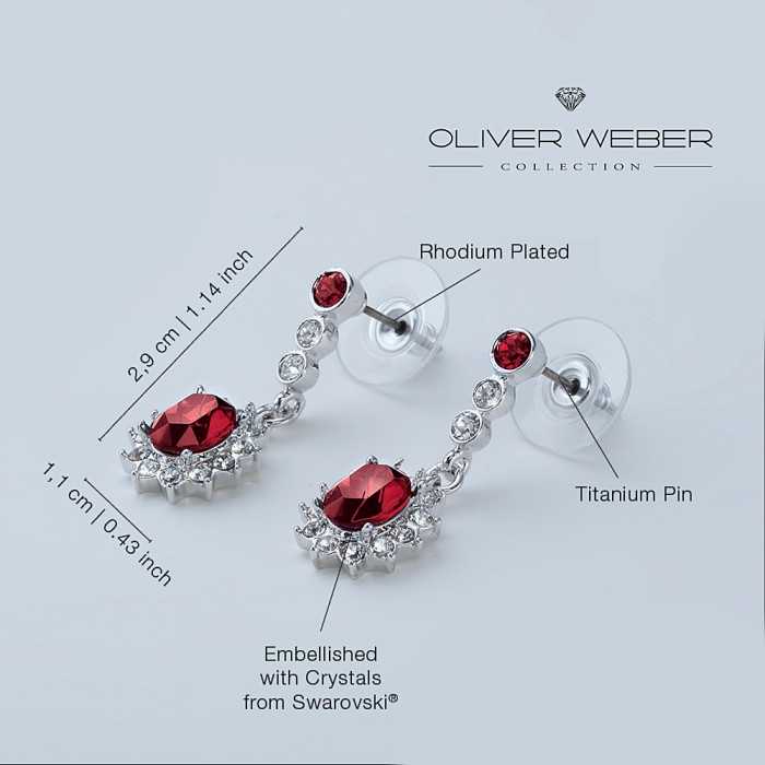 Earring Princess Montana Rhodium-Plated Brass
