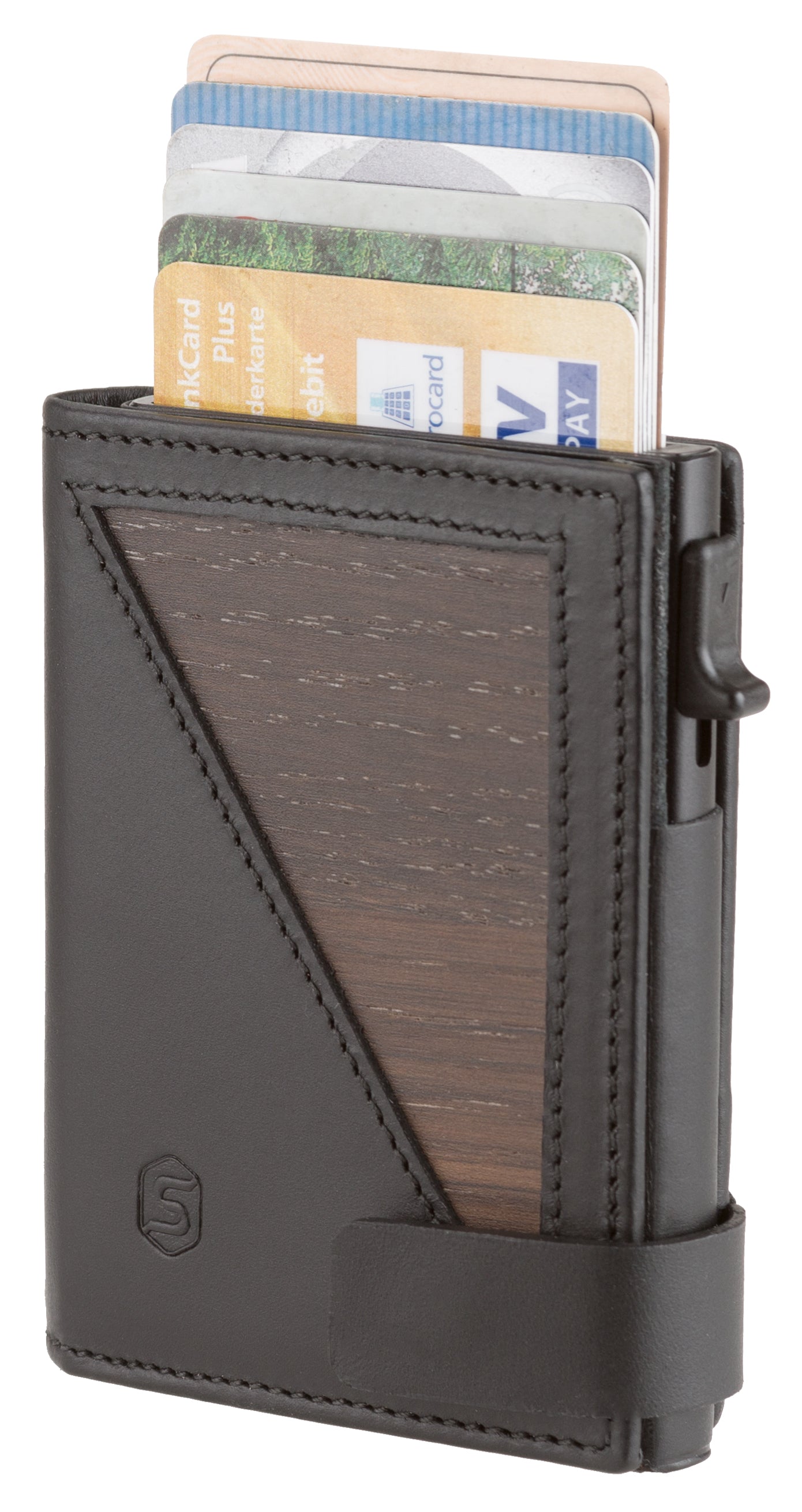 SEBASTIANSTURM FIN Geldbörse Räuchereiche schwarz