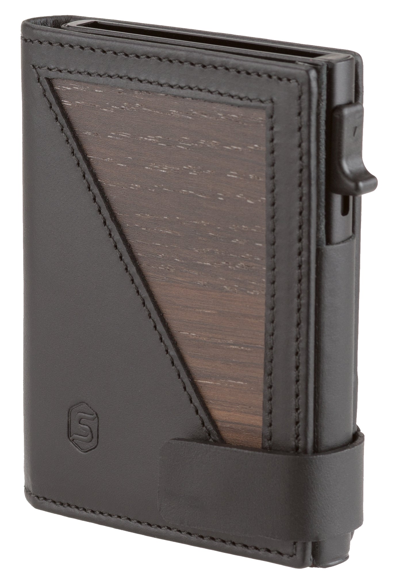 SEBASTIANSTURM FIN Geldbörse Räuchereiche schwarz