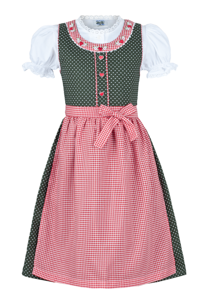 Dirndl Grün für Kinder und Teenager