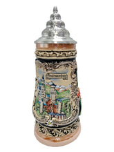 Lade das Bild in den Galerie-Viewer, KING Bierkrug Schloss Neuschwanstein und Edelweiss
