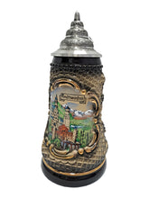 Lade das Bild in den Galerie-Viewer, KING Bierkrug Schwarz Raute Schloss Neuschwanstein

