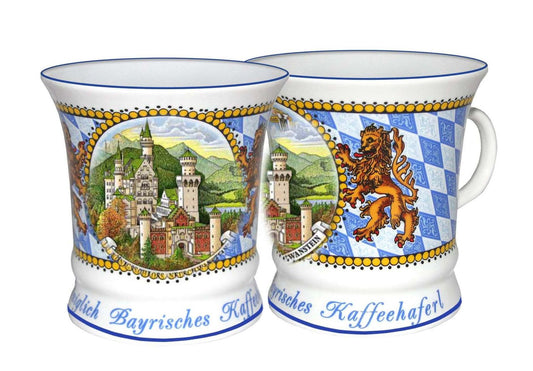 Kaffee- & Teetasse aus Bayern – Schloss Neuschwanstein & Bayern Wappen | Jetzt online kaufen