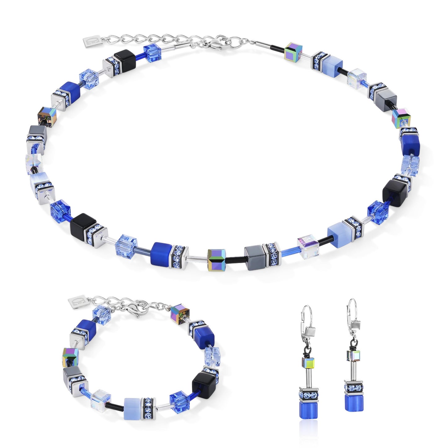 COEUR DE LION Armband blau-grau