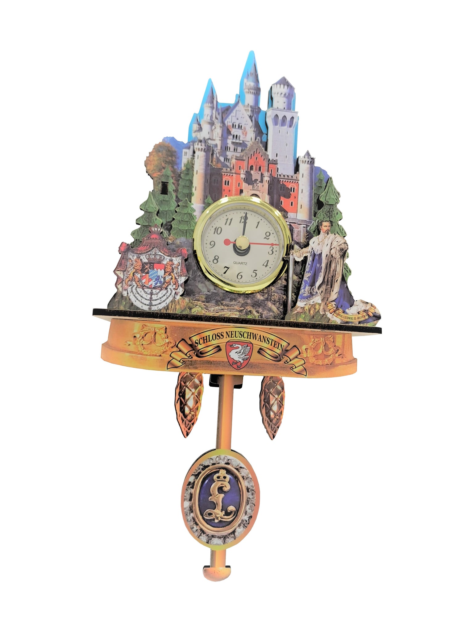 Magnet Kuckucksuhr (mit echter Uhr) in verschiedenen Motiven – Mitbringsel  aus Heidelberg