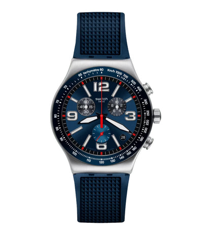 Swatch Armbanduhr BLUE GRID YVS454