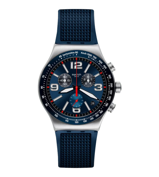Swatch Armbanduhr BLUE GRID YVS454