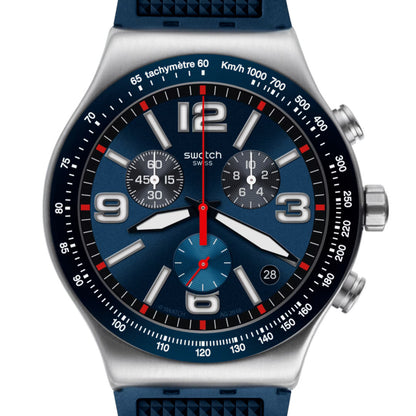 Swatch Armbanduhr BLUE GRID YVS454