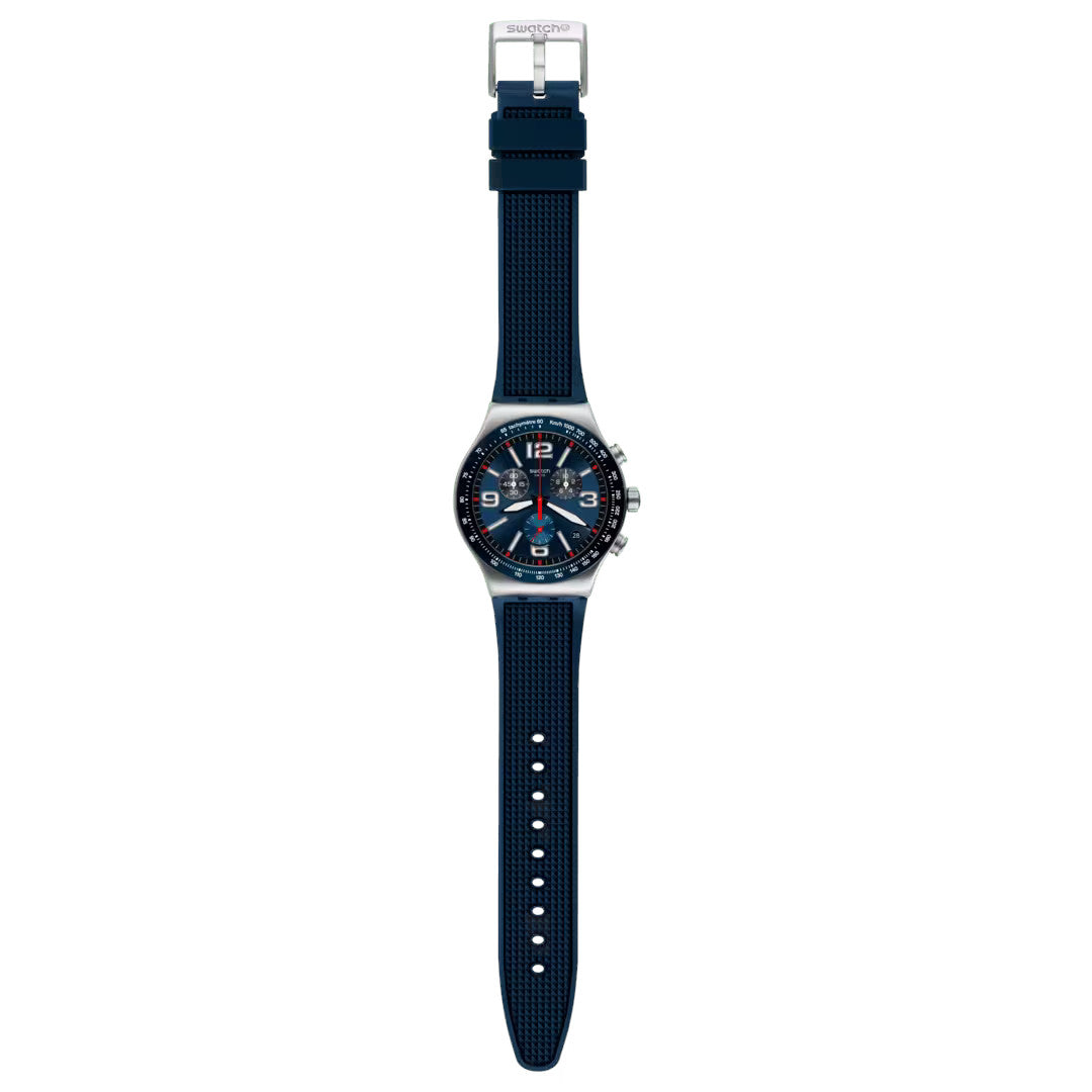 Swatch Armbanduhr BLUE GRID YVS454