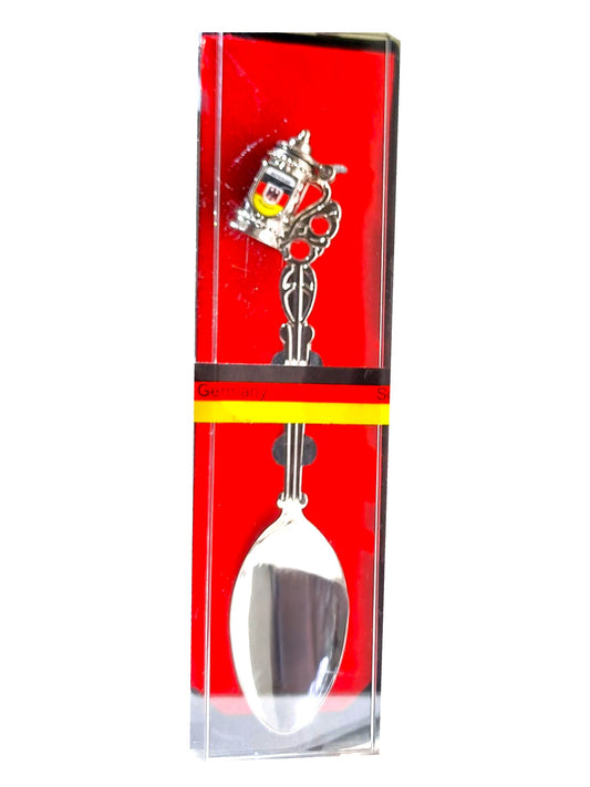 Souvenirlöffel Deutschland Wappen und Bierkrug