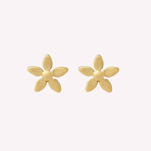Load image into Gallery viewer, byBiehl Stud Earrings Gold Forget-me-not
