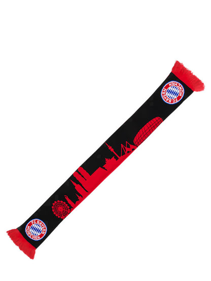 FC Bayern Schal mit München Skyline – Stylischer Fanartikel für echte Fans!