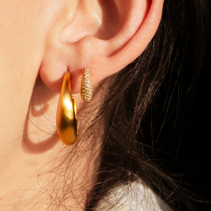 byBiehl Ohrring Gold Loop groß – 14K vergoldete Eleganz | Allgäu Shopping