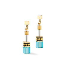 Lade das Bild in den Galerie-Viewer, COEUR DE LION Ohrstecker Türkis-Gold Damenschmuck
