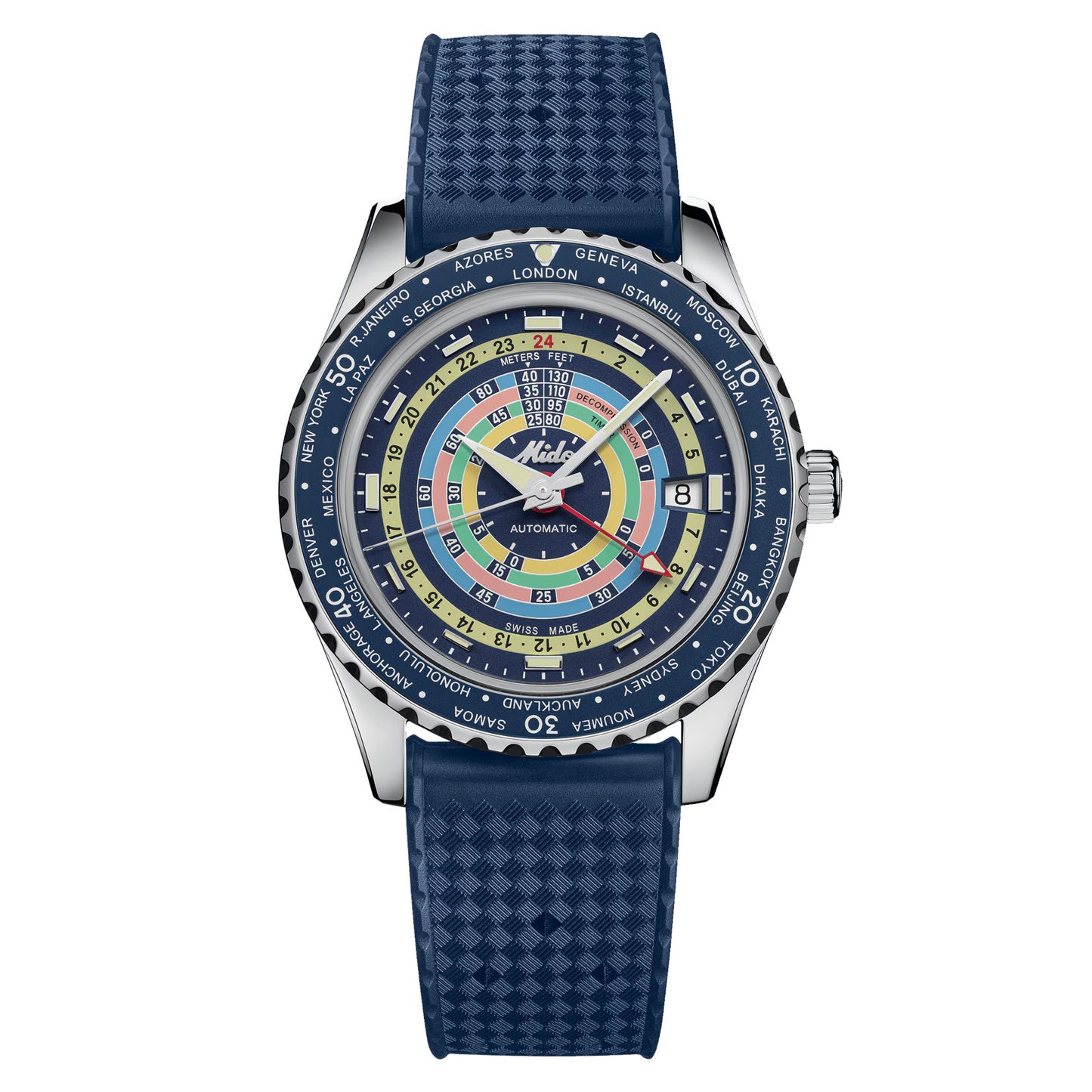 MIDO Ocean Star Captain Decompression Worldtimer GMT M0268291704100 – Exklusive Automatik-Herrenuhr