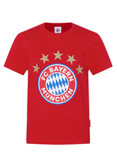 Lade das Bild in den Galerie-Viewer, FC Bayern T-Shirt Rot Kids Kurzarm
