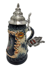Load image into Gallery viewer, KING beer mug blue eagle
