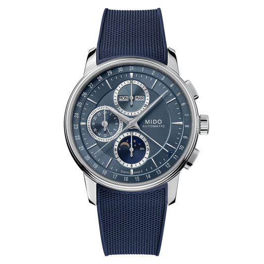 MIDO Baroncelli Blue Chronograph Moonphase M0276251704100