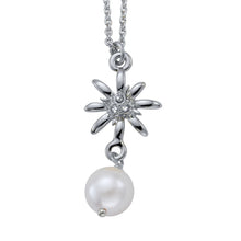 Lade das Bild in den Galerie-Viewer, CRYSTALP Halskette Edelweiss mit Perlen
