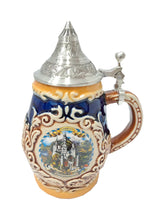 Load image into Gallery viewer, Beer mug Neuschwanstein Castle brown mill medium pointed lid
