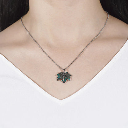 Seinerzeit Ashley Ahornblatt Anhänger mit Kette – Naturinspirierter Design-Schmuck im Allgäu Online Shop
