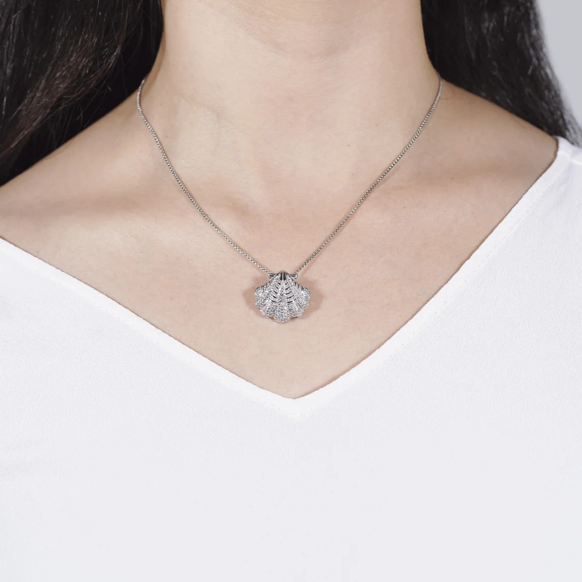 Seinerzeit Mila Muschel Anhänger mit Kette – Eleganter maritimer Schmuck im Allgäu Online Shop