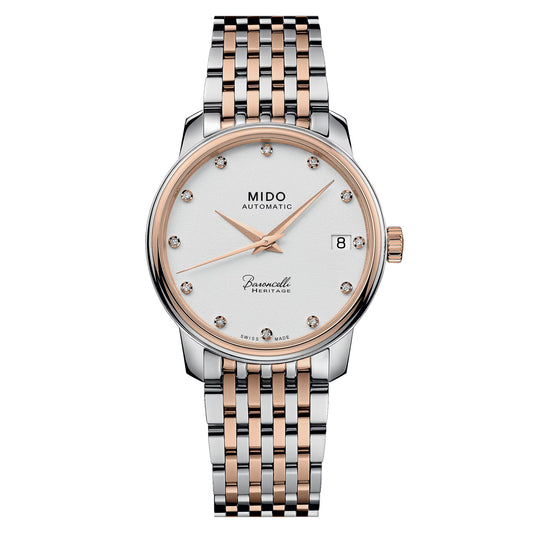 MIDO Armbanduhr Baroncelli Heritage Lady Diamanten M027.207.22.016.00
