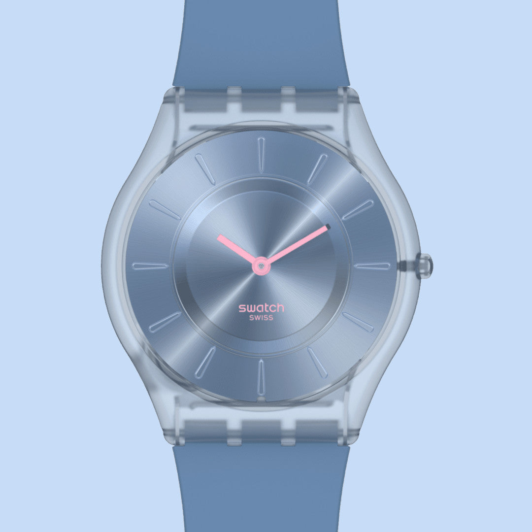 SWATCH Armbanduhr Denim Blue SS08N100-S14 für Kinder, Jugendliche und Erwachsene
