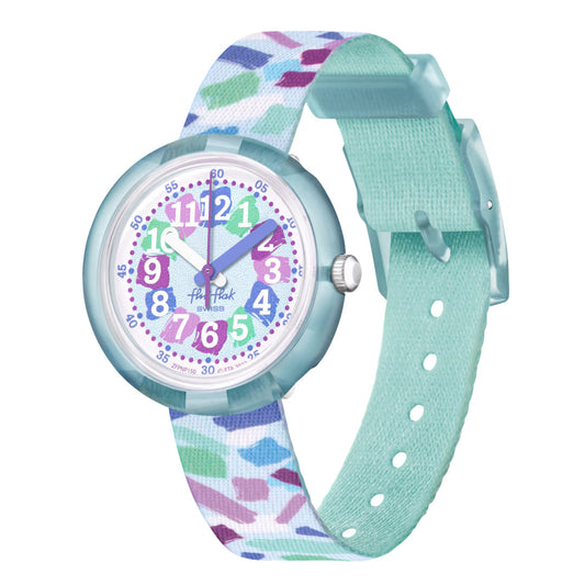 Flik Flak Kinderuhr CONFETTI CHAOS FPNP150 buntem Design | Jetzt bei Allgäu Shopping online kaufen