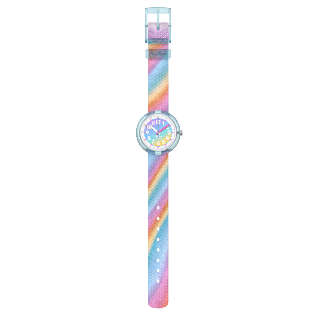 Flik Flak Liquid Rainbow FPNP152 – Kinderuhr mit buntem Zifferblatt online kaufen