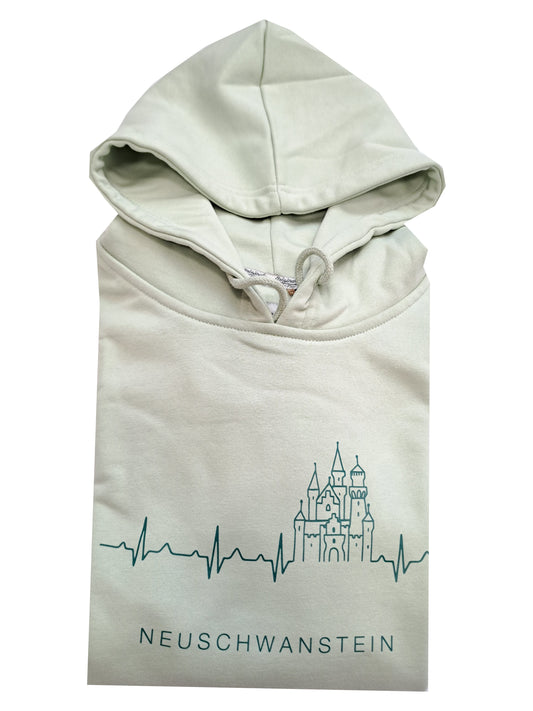 Hoodie Schloss Neuschwanstein Mint