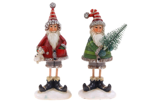 Poly Deko Weihnachtsmann – Wahlweise in Rot oder Grün | Jetzt bei Allgäu Shopping