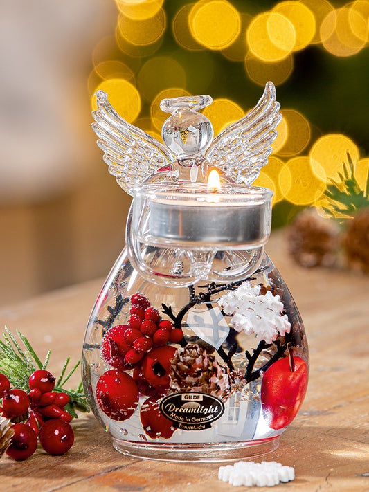 GILDE Dreamlight Dream Angel Petit Medium Winter Berries 72343 - Stilvolle Dekoengel kaufen | Allgäu Shopping