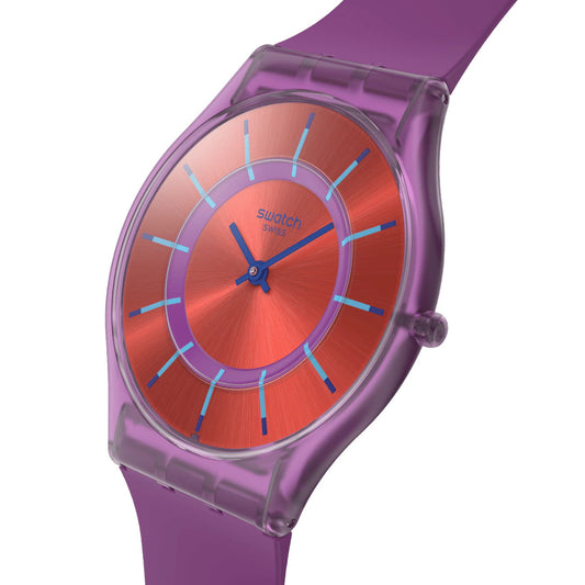 SWATCH Armbanduhr Sweet Strawberry Dream SS08V108 für Kinder, Jugendliche und Erwachsene