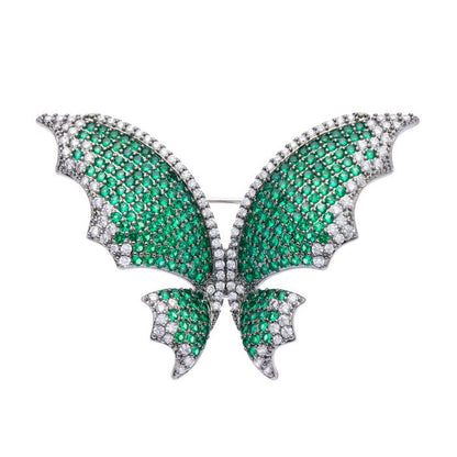 Oliver Weber Elegante Brosche Chara Green – Stilvoller Schmuck für besondere Anlässe