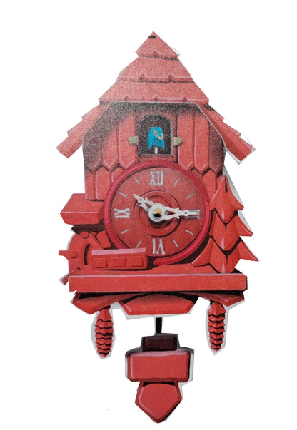 Mini Pappe Kuckucksuhr Korallenriff DIY – Wahl zwischen Standard-, Pendel- oder Schlagwerk