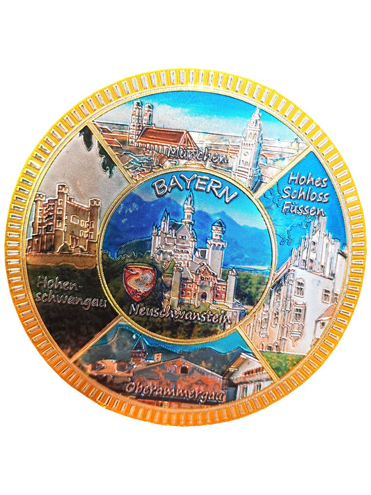 Magnet Rund Bayern – Traditionelles Souvenir mit bayerischem Design | Allgäu Online Shop