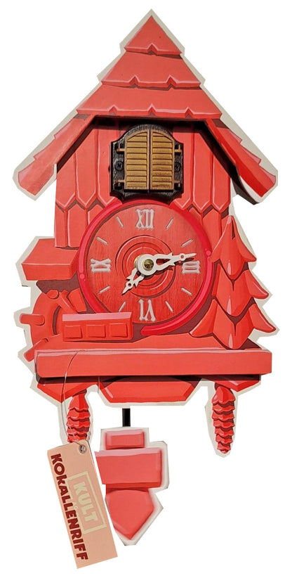 Pappuhr 3D Kuckucksuhr – Do it Yourself Bastelset für Kinder & Erwachsene