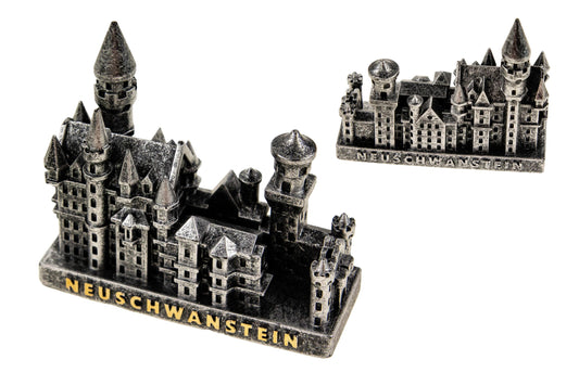 Schloss Neuschwanstein Polygebäude Silber - Souvenir aus Bayern
