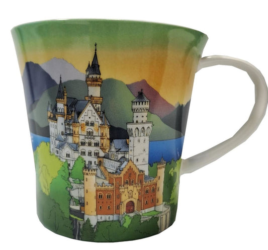 Goebel Kaffee-/Tee-Mug 300 ml – Porzellan-Sammelbecher mit Neuschwanstein, Hohenschwangau & Alpsee