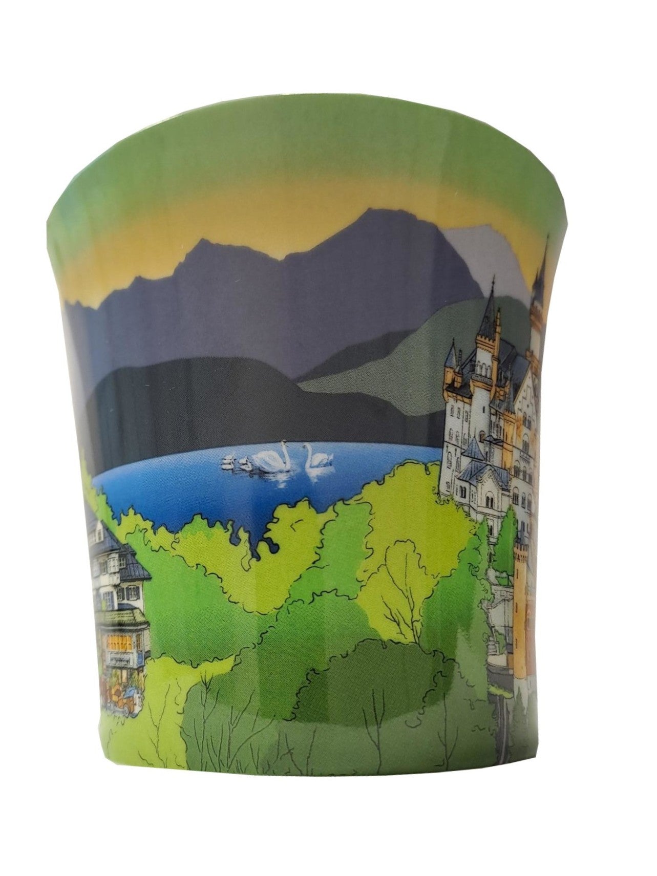 Goebel Kaffee-/Tee-Mug 300 ml – Porzellan-Sammelbecher mit Neuschwanstein, Hohenschwangau & Alpsee