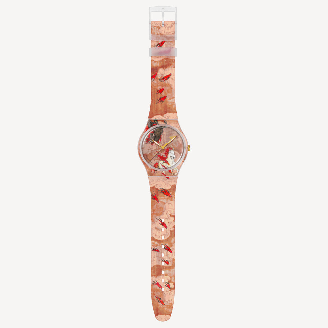 SWATCH Armbanduhr Riding The Clouds SUOZ369 – Elegante Uhr in lebendigen Farben online kaufen