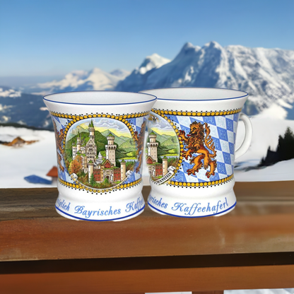 Kaffee- & Teetasse aus Bayern – Schloss Neuschwanstein & Bayern Wappen | Jetzt online kaufen