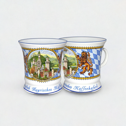 Kaffee- & Teetasse aus Bayern – Schloss Neuschwanstein & Bayern Wappen | Jetzt online kaufen
