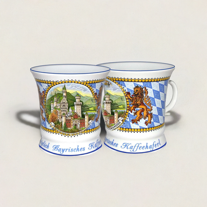 Kaffee- & Teetasse aus Bayern – Schloss Neuschwanstein & Bayern Wappen | Jetzt online kaufen