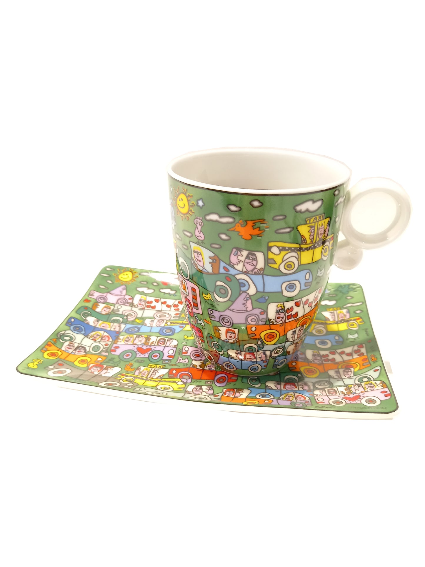 Goebel 2er Set Tassen JAMES RIZZI - Crosstown Traffic