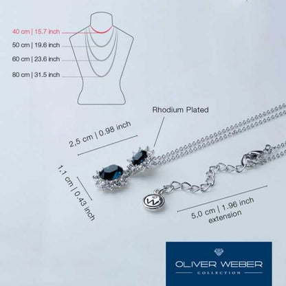 Oliver Weber Pendant Princess Emerald – Elegantes Schmuckstück mit Smaragdgrünem Akzent