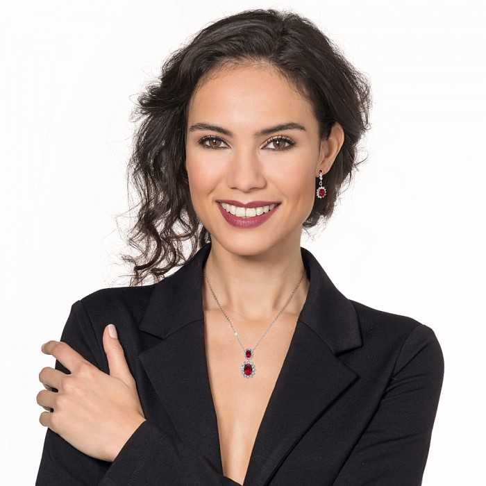 Oliver Weber Pendant Princess Emerald – Elegantes Schmuckstück mit Smaragdgrünem Akzent