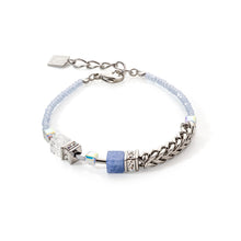 Lade das Bild in den Galerie-Viewer, Coeur de Lion Precious Fusion Chunky Chain Armband hellblau
