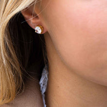 Lade das Bild in den Galerie-Viewer, Ohrringe Princess Round - 18K vergoldet
